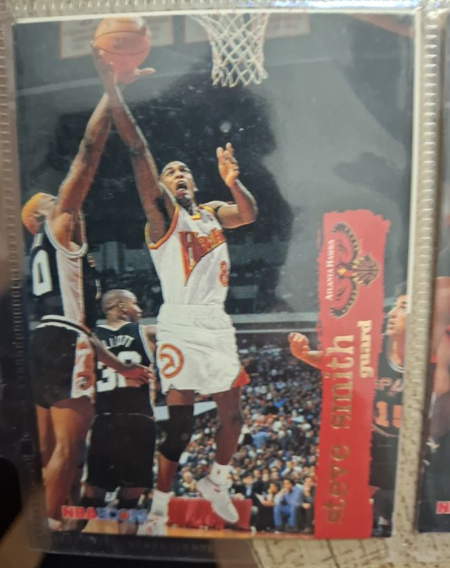 1995-96 Hoops #7 Steve Smith — front