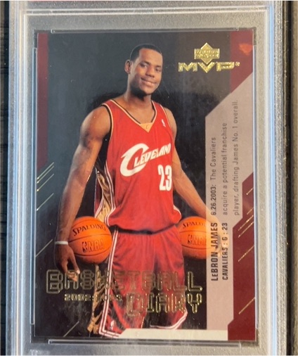 2003-04 Upper Deck MVP Basketball Diary #BD13 LeBron James — front