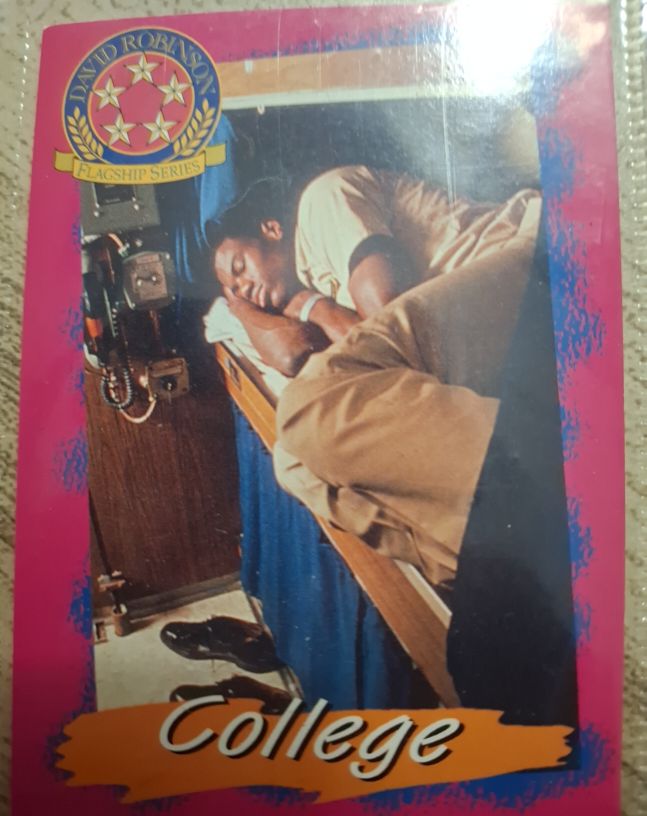 1992-93 SkyBox #R3 David Robinson Flagship Series College Insert — front