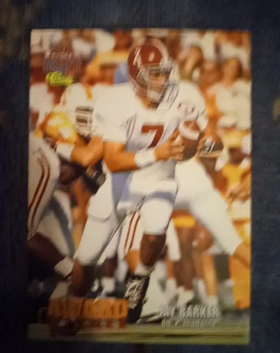 1995 Classic NFL Draft #105 Jay Barker RC Rookie NCAA Alabama Crimson Tide — front