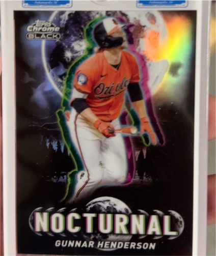 2025 Topps Chrome Black Nocturnal Gunnar Henderson — front