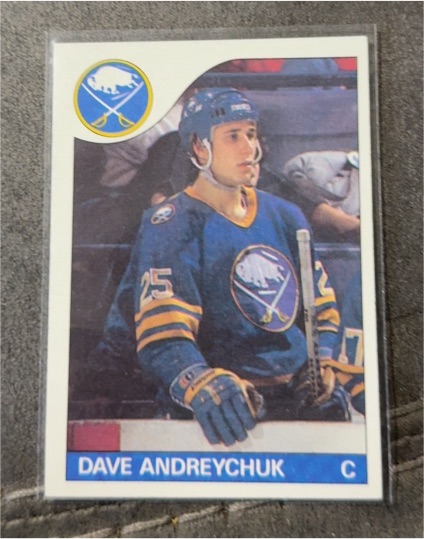 1985-86 O-Pee-Chee #143 Dave Andreychuk — front