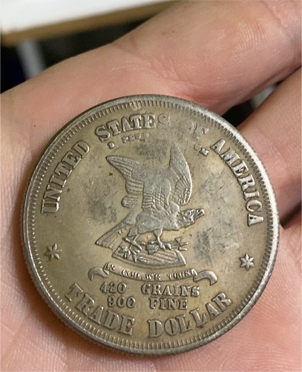 1877 United States Trade Dollar — front