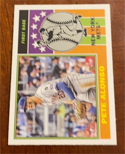 2025 Topps Heritage #76PI-3 Pete Alonso 1976 Player Icons — front
