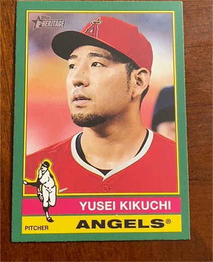 2025 Topps Heritage #209 Yusei Kikuchi — front