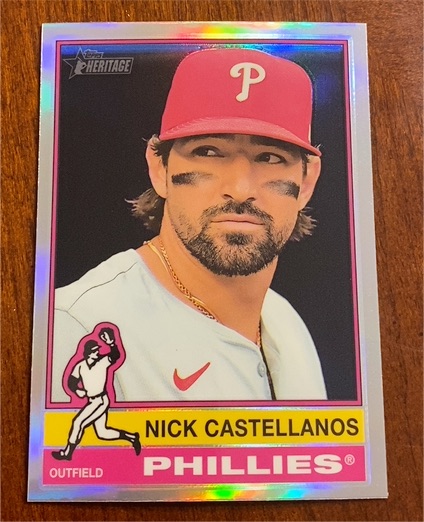 2025 Topps Heritage #315 Nick Castellanos — front