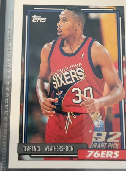 1992-93 Topps #294 Clarence Weatherspoon — front