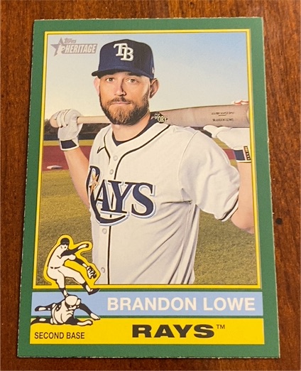 2025 Topps Heritage #488 Brandon Lowe — front