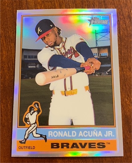 2025 Topps Heritage #367 Ronald Acuña Jr. — front