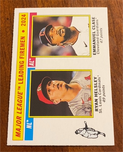 2025 Topps Heritage #205 Emmanuel Clase / Ryan Helsley — front