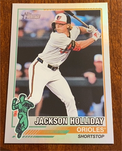 2025 Topps Heritage 1976 Redefined #76R-5 Jackson Holliday — front