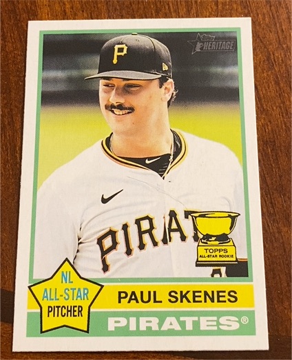 2025 Topps Heritage #60 Paul Skenes — front