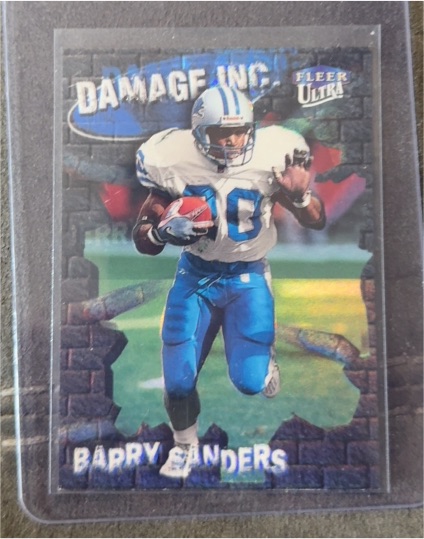 1999 Fleer Ultra Damage Inc #15 Barry Sanders — front