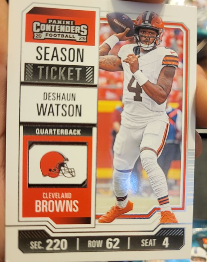 2023 Panini Contenders Season Ticket #24 Deshaun Watson — front