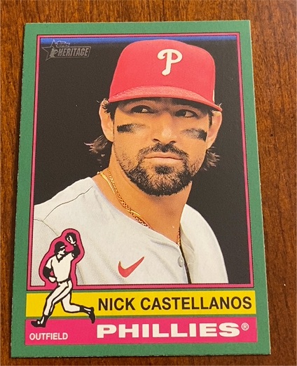 2025 Topps Heritage #315 Nick Castellanos — front
