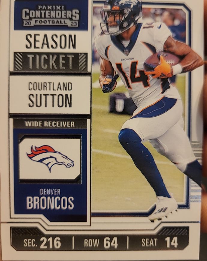 2023 Panini Contenders #30 Courtland Sutton — front