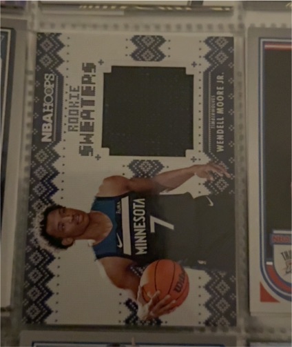 2022-23 Panini NBA Hoops Rookie Sweaters #RS-WM Wendell Moore Jr. — front
