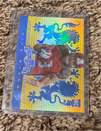 2014 Panini Rookies & Stars Rookie Crusade Blue #31 Mike Evans — front
