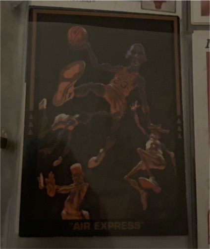1990 Michael Jordan Air Express Promo Card — front