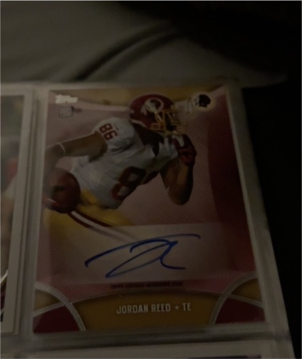 2013 Topps Autographs #317A Jordan Reed — front
