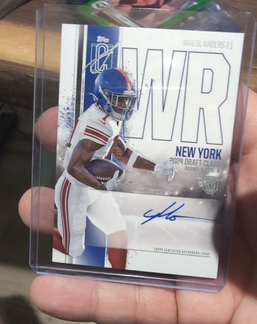 2024 Topps Signature Class #RCA-MN Malik Nabers New York Auto — front