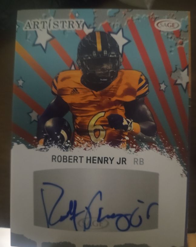 2025 Sage Artistry Robert Henry Jr Autograph — front