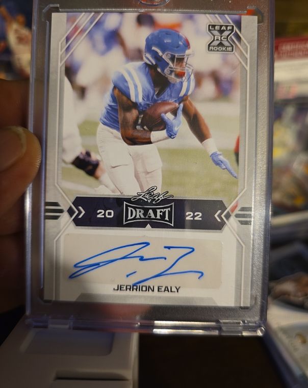 2022 Leaf Draft Autographs #BA-JE2 Jerrion Ealy — front