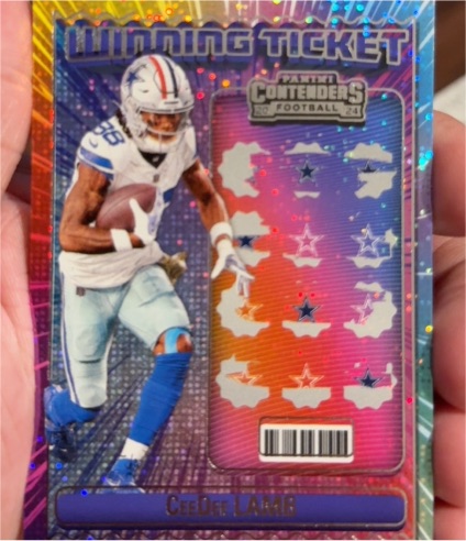 2024 Panini Contenders #10 CeeDee Lamb Winning Ticket — front
