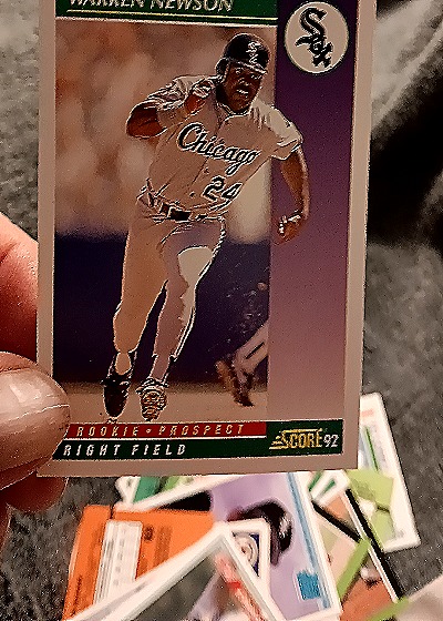 1992 Score #398 Warren Newson — front