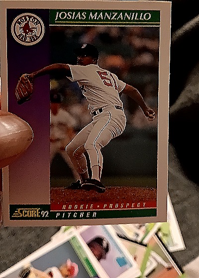 1992 Score #838 Josias Manzanillo — front