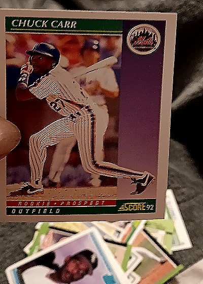 1992 Score #857 Chuck Carr — front