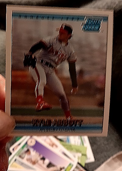 1992 Leaf #3 Lawrence Kyle Abbott — front