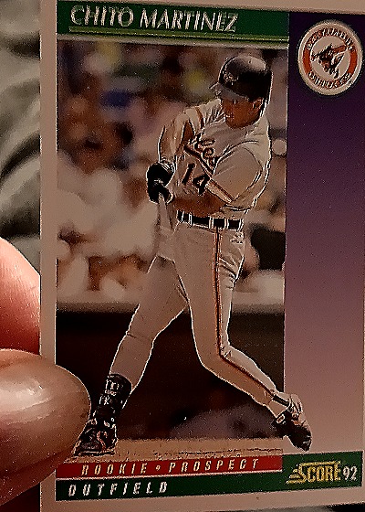 1992 Score #400 Chito Martinez — front