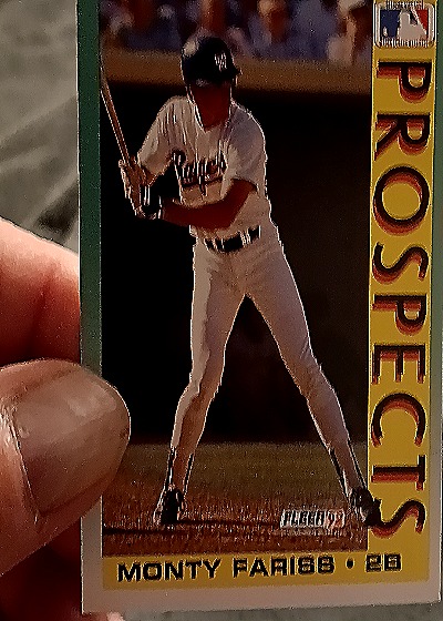 1992 Fleer #668b Monty Fariss — front