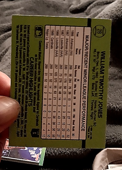 1992 Leaf Black Gold #28 Tim Jones II — back