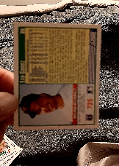 1991 Score #723 Leo Gomez Rookie Prospect — back
