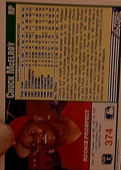 1992 Topps #374 Chuck McElroy — back