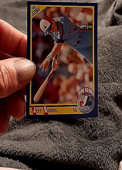 1990 Score #615 Jeff Huson — front