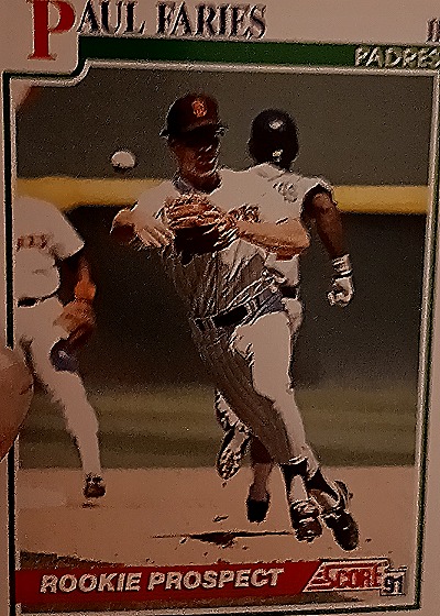 1991 Score #711 Paul Faries Rookie Prospect — front