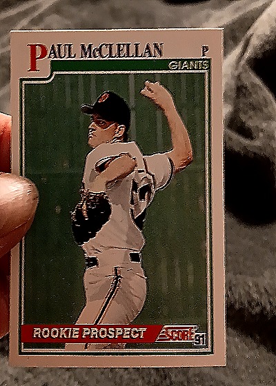 1991 Score #726 Paul McClellan — front
