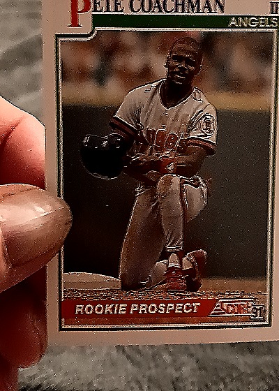 1991 Score #344 Pete Coachman Rookie Prospect — front