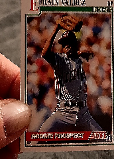 1991 Score #723 Efrain Valdez — front