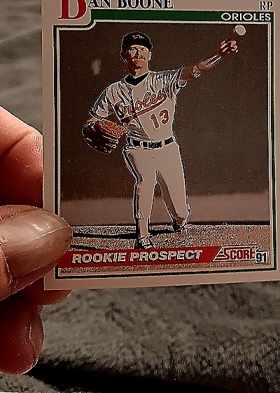 1991 Score #715 Dan Boone Rookie Prospect — front