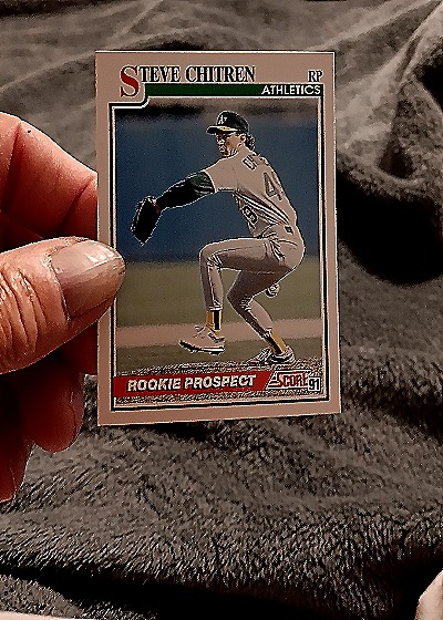 1991 Score #760 Steve Chitren — front