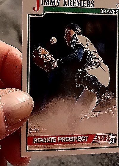 1991 Score #736 Jimmy Kremers Rookie Prospect — front