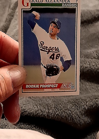 1991 Score #733 Gerald Alexander Rookie Prospect — front