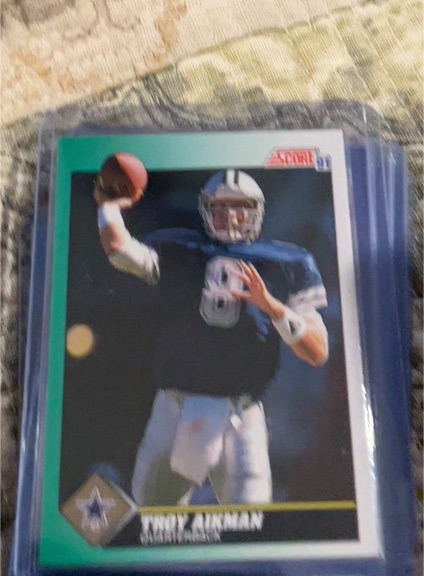1991 Score #225 Troy Aikman — front