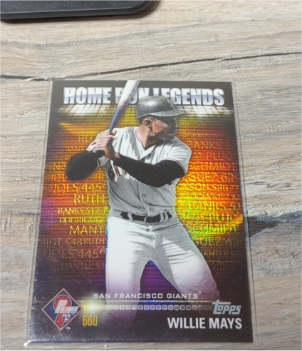 2012 Topps Prime Nine Home Run Legends #HRL-3 Willie Mays — front