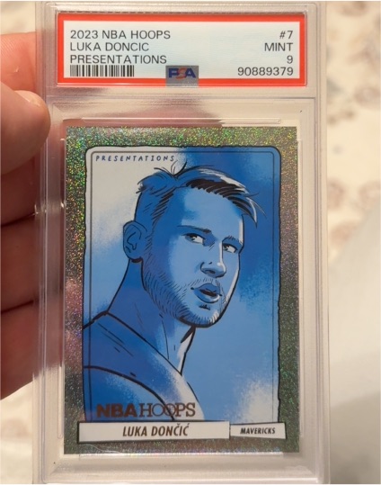 2023 Panini NBA Hoops #7 Luka Doncic Presentations — front