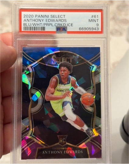 2020 Panini Select #61 Anthony Edwards — front